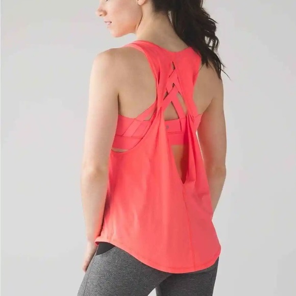 lululemon athletica Tops - Lululemon Ready & Go Tank Built In Bra Very Light Flare Size 6 - New!